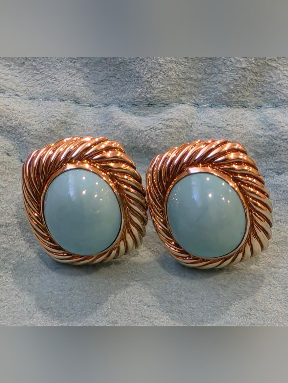 Tiffany & Co Vintage 14k Gold Turquoise Earrings